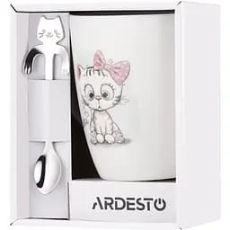 Чашка Ardesto Cute з ложкою 320 мл (AR3040BS) - мініатюра 6