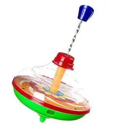 Дитяча іграшка заводна Дзига Metr+ 850, висота 13 см, в сітці Зелений