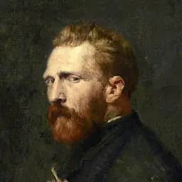 Інтер'єрна картина Портрет Вінсента ван Гога, Vincent van Gogh, інтер'єрний декор, 81×60 см (id6355) - мініатюра 3