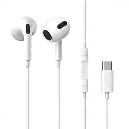 Навушники Baseus дротові з конектором USB-C Encok CZ19 (Type-C) A00182201213-00 білі - мініатюра 2