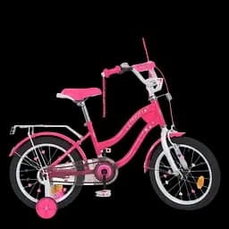 Велосипед дитячий MB 16062-1, 16 дюймів, рожевий