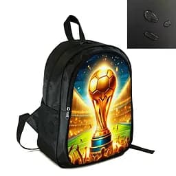 Рюкзак спортивний, шкільний, міський 38×28см з принтом Футбол дитячий, підлітковий для хлопчика футболіста (4281)