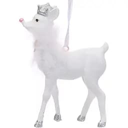 Ялинкова прикраса Lefard 11 см біла (919-315)