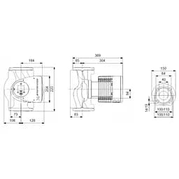 Циркуляційний насос Grundfos Magna3 40-80 F 220 (97924268) - мініатюра 2