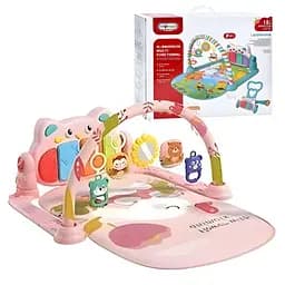 Багатофункціональний розвивальний килимок з піаніно, ходунками та брязкальцями для малюків