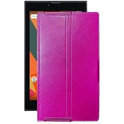 Чохол StatusCASE з екошкіри для планшету Bravis NB76 Рожевий