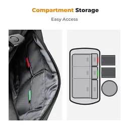 Фотосумка K&F Concept Alpha Camera Sling Bag Чорний, 10L (KF13.157V1) - мініатюра 4