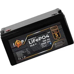 Акумулятор LogicPower LiFePO4 Smart BT 24V 25.6V/100Ah/2560Wh BMS 100A/50А [29501] [107376] - мініатюра 3
