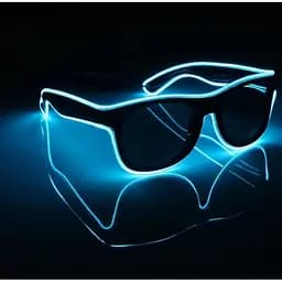 Окуляри світлодіодні Leds сонцезахисні El Neon ray ice blue неонові