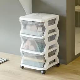 Модульний комод Insieme 3C, 36x40x62h 3 висувні ящики, білий - мініатюра 2