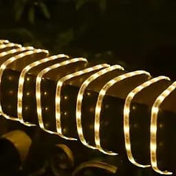 LED гірлянда із сонячною батареєю 10 м (тепле біле світло) - мініатюра 3