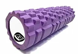Масажний ролик EasyFit Grid Roller 45 см v.2.1 Фіолетовий
