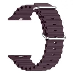 Силіконовий ремінець на смарт-годинник для Apple Watch 38,40,41,42 mm, Ocean Band, berry purple, зі зручною застібкою, для годинника епл вотч, спортивний, ArmorStandart (ARM74234)