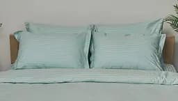 Набір наволочок Moon&Star Satin Stripe Stripe Mint 60х60 см 2 шт