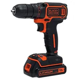 Дриль-шурупокрут акумуляторний Black+Decker BDCDC18B 18В 1.5Аг безударний (BDCDC18B)