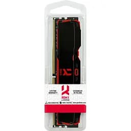 Модуль пам'яті DDR4 Goodram Iridium X 16GB 3200MHz Black (IR-X3200D464L16A/16G) [148721] - мініатюра 4