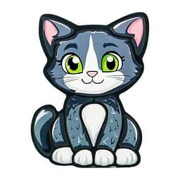 Детский пазл-вкладыш "Котик" PuzzleOK Puz-22958, 13 элементов