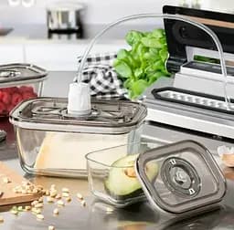 Набір скляних контейнерів для вакуумного пакувальника Caso VacuBoxx Eco-Set 1177С - мініатюра 9