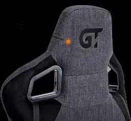 Геймерське крісло GT Racer чорне з темно-сірим (X-8005 Dark Gray/Black Suede) - мініатюра 10