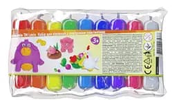 Набор для лепки с воздушным пластилином, 9 цветов, TM Lovin