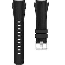 Силіконовий ремінець Watchbands Galaxy для Samsung Galaxy Watch 3 45mm 46mm - чорний ширина кріплення 22мм розмір L (WB3454)