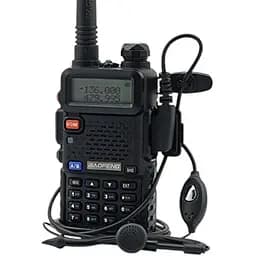 Портативна тактична рація Baofeng UV-5R 5W дводіапазонна з гарнітурою VHF136-174/UHF400-520 МГц (18835) - мініатюра 2