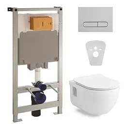 Комплект инсталляция 3 в 1 Volle Master 141515 + унитаз Volle Altea Rimless 13-64-267 с сидением Soft Close, Белый