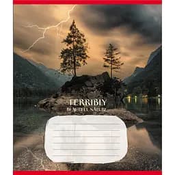 Зошит учнівський "Неймовірно красива природа" Leader 024-560107L-3 в лінію, 24 аркуші