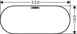 Кришка для полиці Hansgrohe WallStoris 25x10 см Matt Black 27925670, Чорний матовий - мініатюра 2