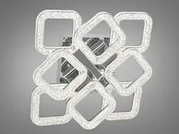 Стельовий світильник LED Diasha S2205/4+4HR, 90W, 3200K-6000K, хром, сучасний стиль, з пультом дистанційного керування - мініатюра 3