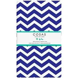 Простирадло Cosas полуторне 155х240 blue zigzag, синій (Зигзаг_синий_25)