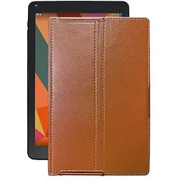 Чехол StatusCASE из экокожи для планшета Sigma mobile X-style Tab A101 Коричневый