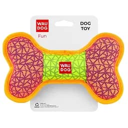 Игрушка для собак Waudog Fun Кость Ш 20 см Д 12 см розовая