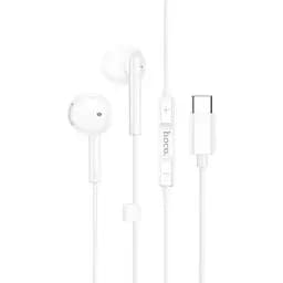 Наушники Hoco M95 Type-C wire-controlled digital earphones with microphone белые
