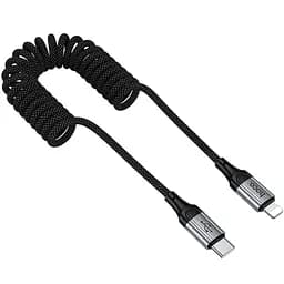 Дата кабель Hoco X121 Nuevo Type-C to Lightning 27W 1.5 м Black - мініатюра 3