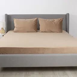 Простыня ТЕП Velour с резинкой капучино, 180 x 200 (2-04824_34144)