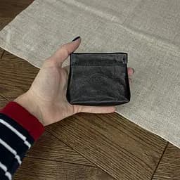 Жіноча монетниця Tony Perotti з натуральної шкіри Italico 1615 nero (90542) Чорна - мініатюра 6