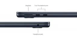 Ноутбук Apple MacBook Air 13,6" Late 2024 Midnight (MC7X4) - мініатюра 5