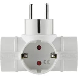 Трійник з заземленням Electraline 16А 250В 55040 - мініатюра 3