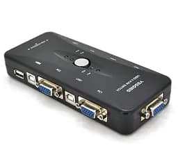 KVM Свитч 4-портовый VEGGIEG K401, переключатель USB, VGA сигнала - мініатюра 2