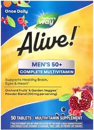 Комплекс для здоров'я чоловіків 50+ Nature's Way Alive! Men's 50+, 50 таблеток
