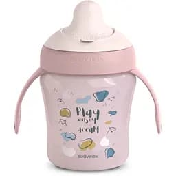 Чашка з носиком Suavinex Bear Family +6 місяців 200 мл рожева (402642)