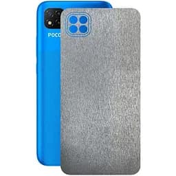 Защитная пленка StatusSKIN для Xiaomi Poco C3 Корпус Винил Металл серебро