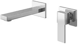 Смеситель для умывальника Kohlman Excelent chrome + BOX скрытого монтажа QW183H Хром