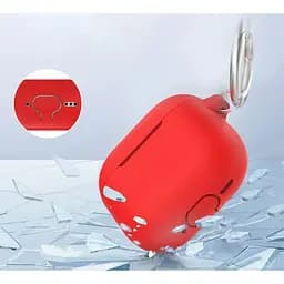 Чохол AhaStyle Colorful Silicone Case для AirPods 4 Red [133816] - мініатюра 4