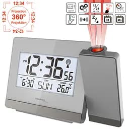 Годинник проекційний Technoline WT538 Silver/Anthracite (WT538) - мініатюра 2