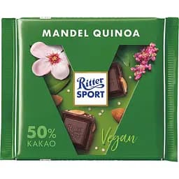 Шоколад чорний Ritter Sport Vegan Мигдаль та кіноа 100 г