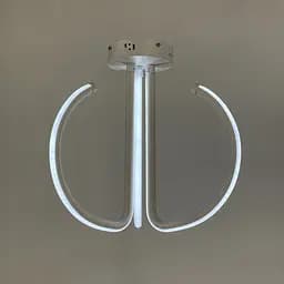 Стельова біла LED люстра на три завитки | Арт. 9979/3 | Line F - мініатюра 5