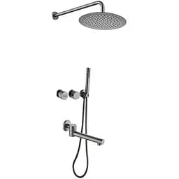 Душова система прихованого монтажу з виливом Nett TSGr-99, Графіт