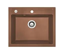 Кухонна мийка Adamant PRIZMA terra-cotta 590x495x200 мм, без крила 59 см - мініатюра 1
